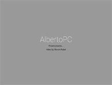 Tablet Screenshot of albertopc.com